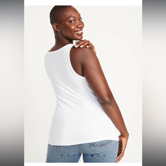 Old Navy first layer v neck tank top. White. L Tall. - Picture 6 of 7